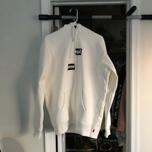 Supreme CDG split box logo hoodie